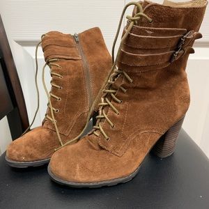 Brown Suede like Boots